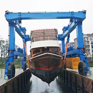 Grúa elevadora de embarcaciones SHENGHUA de 25, 40 y 50 toneladas con control PLC, cabrestante y precio de fábrica, elevador de barcos de 25 toneladas - Product Image 1