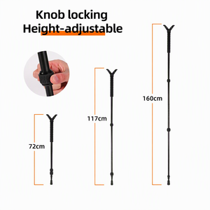Cross-border Multi-functional 6061 Aluminum Alloy V-Mount Monopod Adjustable-Height Photography Gunstock Mount Outdoor Hiking - Product Image 3