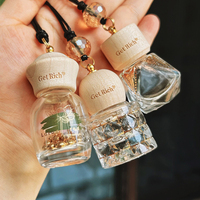 Diffuseur d'arômes en verre transparent carré de luxe 8 ml, flacon de parfum pour aromathérapie, rafraîchisseur d'air