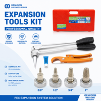 Kit de Herramientas Expansoras PEXA de Aleación de Aluminio de Alta Resistencia KING SMART, Estándar ASTM F1960, Juego de Herramientas Manuales para Expansión en Frío PEX