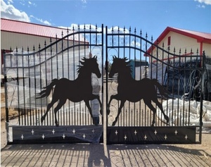 Wrought sắt cổng thanh lịch ngoài trời hàng rào trellis & Cổng phụ kiện - Product Image 4