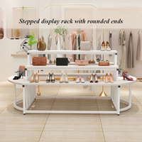 Présentoir commercial multi-niveaux sur pied pour magasin de chaussures, sac de centre commercial, étagère à chaussures, boutique de fleurs fraîches