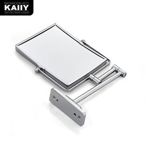 KAIIY 2 miroir facial grossissant et extensible, montage mural, miroir de maquillage de forme carrée pour salle de bain - Product Image 2