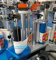 Applicateur d'étiquettes semi-automatique de table pour contenants, verres à vin, flacons ronds en plastique, machines d'étiquetage de date sur les bouteilles