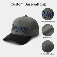 Gorra de Béisbol Unisex Personalizada con Logotipo Bordado, 5 Paneles, Visera Curva, Estilo Vintage Retro Hip Hop, 100% Algodón