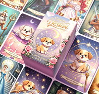 Jeu de tarot personnalisable de 78 cartes avec guide, conception de logo sur mesure, cartes d'affirmation Oracle – Cadeau éducatif et familial pour l'intérieur