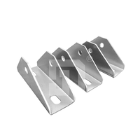 Accessoires de supports photovoltaïques, base à trois trous, connecteur triangulaire pour le montage de panneaux solaires