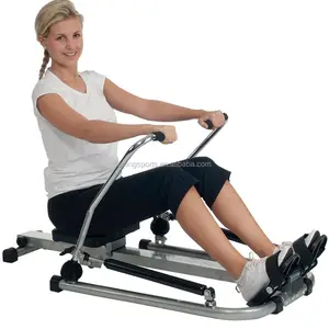 Seated Rowing Machine Indoor Rower Exercise Machine Digital Monitor LCD for Home Gyms Fitness