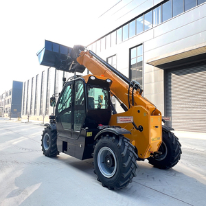 Chariot télescopique de 3 tonnes à vendre, élévateur télescopique de 7 m avec godet, lance à balles, niveleuse et nacelle pour chantier de construction - Product Image 3