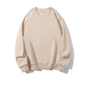 Vente en gros d'usine de sweats en coton à col rond et à épaules tombantes avec logo personnalisé sweat-shirt pour hommes - Product Image 4