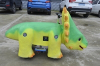 Trottinette Dinosaure Électrique Animatronique Personnalisée pour Enfants, Modèle à Monnayeur, Trottinette Dinosaure pour Enfants