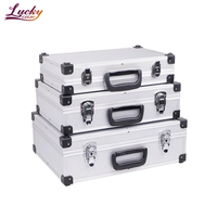 Mallette à outils professionnelle en alliage d'aluminium - Mallette de transport portable avec séparateurs ajustables, conception verrouillable, personnalisable OEM/ODM, légère