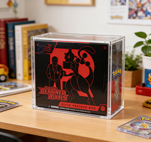 Boîte de présentation en acrylique transparente écologique personnalisée pour cartes <span class=keywords><strong>Pokémon</strong></span>, support de paquet de boosters, anti-poussière, portable - Product Image 2