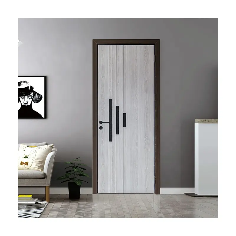 Fashion Porta De Madeira Wood Manufacturer Flush Door Sample For Living Room