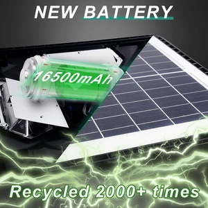 100W IP65 Không Thấm Nước Tích Hợp Năng Lượng Mặt Trời Ánh Sáng Đường Phố PIR Cảm Biến Chuyển Động LED Bãi Đậu Xe Đèn Cho Hoàng Hôn Bình Minh Cực Cho Đường - Product Image 4