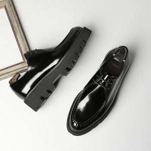 Botas Cortas de Cuero Genuino para Hombre de Alta Calidad, con Cordones, Ideales para Ocasiones Formales y de Negocios - Product Image 3