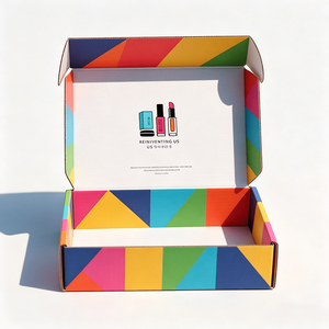 Boîte d'expédition en carton ondulé, emballage personnalisé en carton, coffrets cadeaux pour cosmétiques, ensembles de soins de la peau, rouges à lèvres, avec logo pour cadeaux cosmétiques - Product Image 2