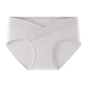 Sous-vêtements de soutien du ventre en coton, forme en V, pour la <span class=keywords><strong>grossesse</strong></span> et la maternité, motif floral, fin, sans couture, bikini tricoté, respirant, confortable, doux - Product Image 6