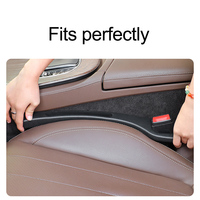 Console universelle élastique en cuir Grain siège de voiture couvercle de remplissage d'écart organisateur latéral pour décoration intérieure accessoires Auto
