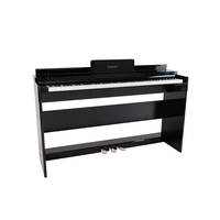 Vente directe d'usine, instruments à clavier numérique personnalisés pour débutants ; mini piano électronique 88 touches, corps en plastique 128
