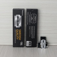 Lames de rasoir jetables en acier inoxydable à double tranchant Matgicol Dobbeltkant Barberblad