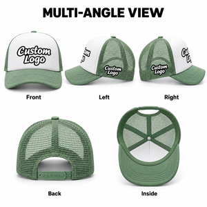 Casquettes de baseball respirantes en gros, casquettes ajustables pour papa, casquettes de camionneur en maille, casquettes snapback, casquettes de camionneur à 5 panneaux avec logo imprimé - Product Image 4