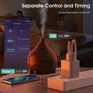 Smatrul tuya thông minh mini xách tay Power Adapter Micro USB Type-C sạc cắm App thời gian OTP Alexa điều khiển bằng giọng nói tương thích - Product Image 6