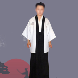 Kimono traditionnel japonais pour <span class=keywords><strong>homme</strong></span>, <span class=keywords><strong>Yukata</strong></span>, robe de bain, style ample, vêtements de sauna, longue robe, costume de chef japonais - Product Image 2