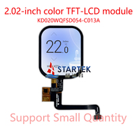 2,02 Zoll 320x385 IPS ST77916-G6 IC 4QSPI Schnittstelle Industrielles TFT LCD Modul mit Kapazitivem Touchpanel 65K/262K Farben
