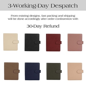 Hongbo superventas A5 cuaderno/Diario/planificador 8 colores suave cuero genuino encuadernado magnético hojas sueltas espiral organizador páginas - Product Image 3