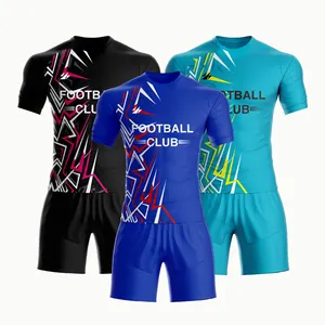 High end football jersey set for men's company enterprise unit customized match training team jersey football jersey