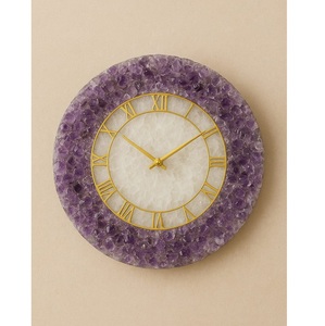 Horloge de bureau et murale ronde moderne, écologique, fonctionnant à piles, pour salon, bureau à domicile, mécanisme silencieux, Inde - Product Image 3