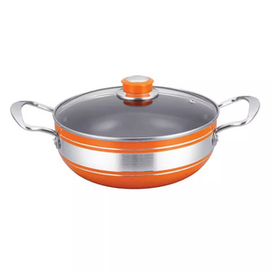 Thickened Double Eared <b>Soup</b> <b>Pot</b> 18-26Cm Non Stick Aluminum Cookware Set Household Kitchen Gift - Product Image 3