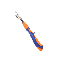 Canne à pêche télescopique mini Luer à action rapide pour bateau et surf, en EVA et fibre de verre renforcée, 1,2m-1,6m