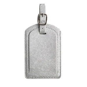 Étiquette de bagage promotionnelle personnalisée avec logo E-myway en cuir PU respirant, durable, imperméable et anti-perte - Product Image 5