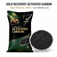 Charbon actif microporeux pour le traitement de l'or, haute dureté mécanique, pour utilisation industrielle en raffinerie