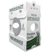 Boîte en plastique ondulé pour la conservation des produits frais, emballage agricole en plastique avec trous de ventilation pour le transport des produits frais