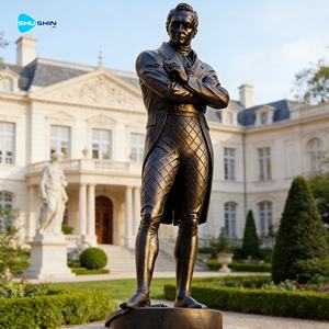 Statue <span class=keywords><strong>de</strong></span> personnage historique grandeur nature en <span class=keywords><strong>bronze</strong></span>, sculpture humaine pour l'extérieur et l'intérieur, pour l'affichage dans les jardins et les places publiques - Product Image 2