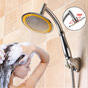 QY <b>Shower</b> <b>Head</b> Set 15cm Stainless Steel Flexible Hose 1.5M For Bathroom - Product Image 2