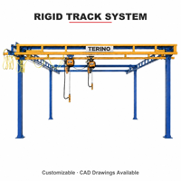 Système de rail rigide d'usine OEM pour grue légère 250 kg 2 m Q355B, manutention de matériaux sur rail personnalisée avec certification CE ISO