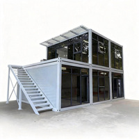 Villa Modulaire de Jardin Moderne à 1 Chambre au Design Luxueux, Maison Préfabriquée Éco-énergétique à Installation Rapide, Serre/Verrière
