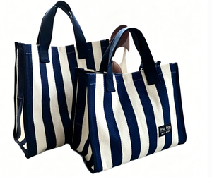 Trendy Large Capacity Black <b>Straps</b> Canvas Tote Bag Women's Handheld Shopping <b>Shoulder</b> Casual Commuting All Seasons - Product Image 2