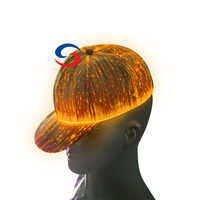 Casquette de baseball lumineuse rechargeable |   Casquette à panneau LED personnalisée pour événements promotionnels et sports de plein air
