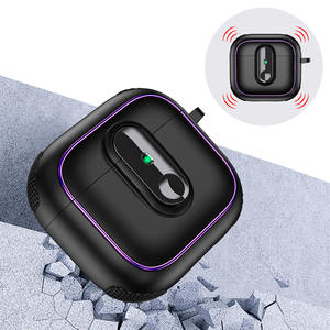 Funda de TPU de Diseño de Lujo para <span class=keywords><strong>AirPods</strong></span> Pro 2 3 4 con Soporte, Mosquetón, Diseño Magnético Antipérdida en la Parte Posterior, Color Personalizado - Product Image 3