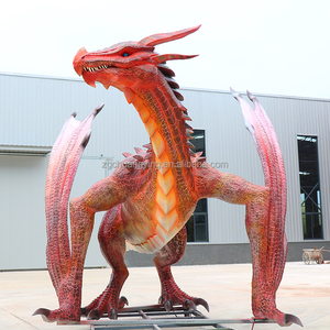 Exterior impermeable norte <span class=keywords><strong>de</strong></span> Europa occidental mitos <span class=keywords><strong>leyendas</strong></span> criatura dragón escultura animada dragón tamaño real - Product Image 3