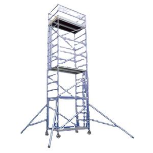 Échafaudage mobile en aluminium tubulaire flexible avec roues, tour mobile Layher en aluminium, nouveau design - Product Image 4