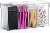 Boîte de présentation en acrylique pour bâtonnets de mascara, accessoires de salon de coiffure, boîte de rangement avec couvercle anti-poussière, directement de l'usine