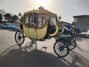 Fournisseur d'usine professionnel : Chariot de chevaux de luxe pour mariage royal et tourisme, idéal pour les attractions touristiques - Product Image 3