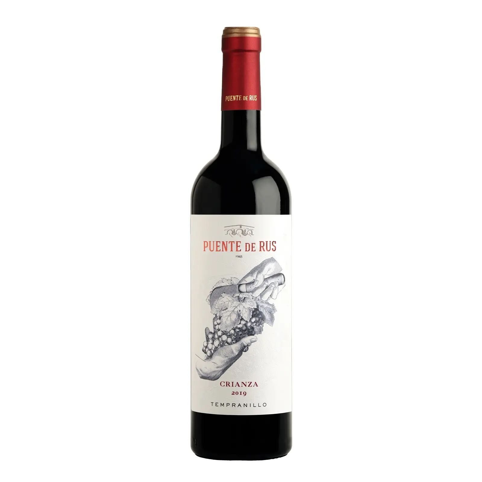 Top Spanish Quality Vegan Tempranillo Crianza Red Wine With Oak Barrels for Restaurant