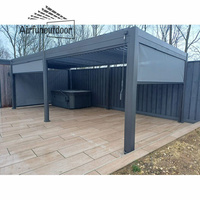Kits de système de toit persienne étanche Gazebo extérieur Jardin Pergola aluminium bioclimatique